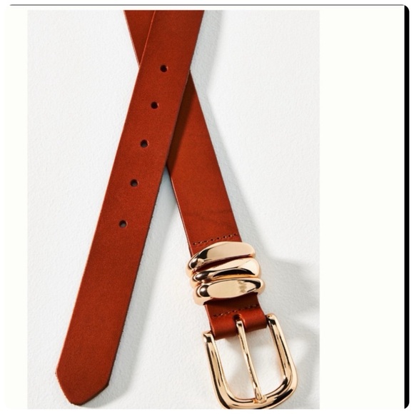 NWT Anthropologie Structured Keeper Leather Belt main image 6